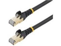 Startech 3ft CAT6A Ethernet Cable, 10 Gigabit Shielded Snagless RJ45 100W PoE Patch Cord, CAT 6A 10GbE STP Network Cable w/Strain Relief, Black, UL Certified Wiring/TIA