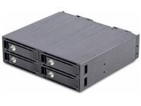 StarTech 4-Bay Backplane for U.2 Drives, Fits in a 5.25inch Bay, Quad-Bay Mobile Rack Enclosure for 2.5inch U.2 (SFF-8639) HDD/SSDs, Includes Mini-SAS HD Cables and Removeable Trays
