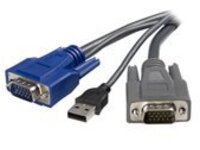 StarTech.com 10 ft Ultra-Thin USB VGA 2-in-1 KVM Cable (SVUSBVGA10)