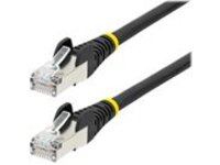 Startech 6ft LSZH CAT6a Ethernet Cable, Black, 10 Gigabit Snagless RJ45 100W PoE Patch Cord, CAT 6A 10GbE 27AWG S/FTP Network Cable w/Strain Relief, ETL