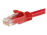 Startech 7.5m CAT6 Ethernet Cable, 10 Gigabit Snagless RJ45 650MHz 100W PoE Patch Cord, CAT 6 10GbE UTP Network Cable w/Strain Relief, Red, Wiring is UL Certified/TIA