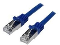 StarTech.com 5m CAT6 Ethernet Cable, 10 Gigabit Shielded Snagless RJ45 100W PoE Patch Cord, CAT 6 10GbE SFTP Network Cable w/Strain Relief, Blue, Fluke Tested/Wiring is UL Certified/TIA
