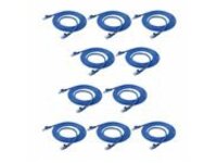 Startech 7ft CAT6 Ethernet Cable, 10 Gigabit Snagless RJ45 650MHz 100W PoE Patch Cord, CAT 6 10GbE UTP Network Cable w/Strain Relief, Blue, UL Certified Wiring, 10 Pack