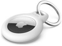 SECURE HOLDER WITH KEY RING FOR AIRTAG WHITE 03-RETAIL BOX