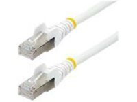 Startech 4ft LSZH CAT6a Ethernet Cable, White, 10 Gigabit Snagless RJ45 100W PoE Patch Cord, CAT 6A 10GbE 27AWG S/FTP Network Cable w/Strain Relief, ETL