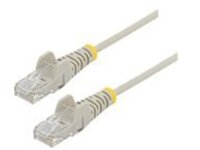 Startech 6in Slim LSZH CAT6 Ethernet Cable, 10 Gigabit Snagless RJ45 100W PoE Patch Cord, CAT 6 10GbE UTP Network Cable w/Strain Relief, Gray, ETL/Low Smoke Zero Halogen