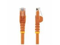 StarTech.com 2m CAT6 Ethernet Cable, 10 Gigabit Snagless RJ45 650MHz 100W PoE Patch Cord, CAT 6 10GbE UTP Network Cable w/Strain Relief, Orange, Fluke Tested/Wiring is UL Certified/TIA