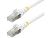 Startech 20ft LSZH CAT6a Ethernet Cable, White, 10 Gigabit Snagless RJ45 100W PoE Patch Cord, CAT 6A 10GbE 27AWG S/FTP Network Cable w/Strain Relief, ETL