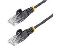 Startech 3m Slim LSZH CAT6 Ethernet Cable, 10 Gigabit Snagless RJ45 100W PoE Patch Cord, CAT 6 10GbE UTP Network Cable w/Strain Relief, Black, ETL, Low Smoke Zero Halogen