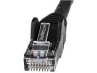 StarTech.com 6in (15cm) LSZH CAT6 Ethernet Cable, 10 Gigabit Snagless RJ45 100W PoE Patch Cord, CAT 6 10GbE UTP Network Cable w/Strain Relief, Black/Fluke Tested/ETL/Low Smoke Zero Halogen