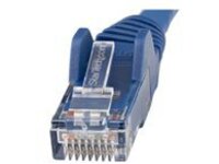 StarTech.com 1ft (30cm) LSZH CAT6 Ethernet Cable, 10 Gigabit Snagless RJ45 100W PoE Patch Cord, CAT 6 10GbE UTP Network Cable w/Strain Relief, Blue/Fluke Tested/ETL/Low Smoke Zero Halogen