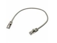 StarTech.com 50cm CAT6 Ethernet Cable, 10 Gigabit Shielded Snagless RJ45 100W PoE Patch Cord, CAT 6 10GbE SFTP Network Cable w/Strain Relief, Grey, Fluke Tested/Wiring is UL Certified/TIA
