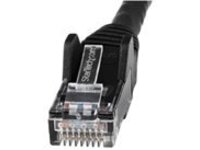 StarTech.com 15ft (4.6m) LSZH CAT6 Ethernet Cable, 10 Gigabit Snagless RJ45 100W PoE Patch Cord CAT 6 10GbE UTP Network Cable w/Strain Relief, Black/Fluke Tested/ETL/Low Smoke Zero Halogen