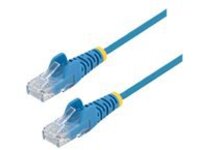 Startech 1ft Slim LSZH CAT6 Ethernet Cable, 10 Gigabit Snagless RJ45 100W PoE Patch Cord, CAT 6 10GbE UTP Network Cable w/Strain Relief, Blue, ETL/Low Smoke Zero Halogen