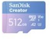 SanDisk Creator - Flash memory card (microSDXC to SD adapter included)