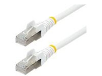 Startech 10ft LSZH CAT6a Ethernet Cable, White, 10 Gigabit Snagless RJ45 100W PoE Patch Cord, CAT 6A 10GbE 27AWG S/FTP Network Cable w/Strain Relief, ETL