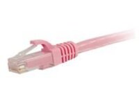 C2G 6IN Cat6a Snagless Unshielded (UTP) Network Patch Ethernet Cable-Pink