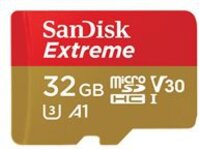 SanDisk Extreme - Flash memory card (microSDHC to SD adapter included)