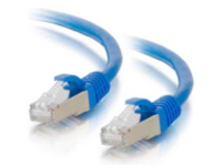 C2G 6in Cat6a Snagless Shielded (STP) Ethernet Network Patch Cable Blue