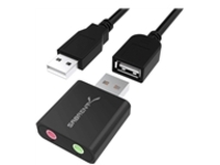 Sabrent - USB-A to headphone jack adapter