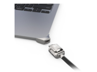 Compulocks Ledge Lock Adapter for MacBook Air 15" M2-M4 with Keyed Cable Lock Silver