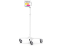 Compulocks iPad 10th-11th (A16) Gen Space Enclosure Medical Rolling Cart Extended White