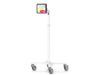 Compulocks iPad 10th-11th (A16) Gen PowerMove Medical Rolling Cart Extended Black