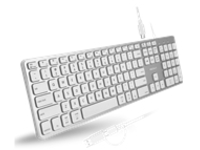 Macally - Keyboard - with USB hub ports