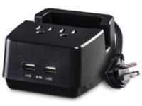 DUAL POWER STATION 2-2.1A USBPORTS 2 OUTLETS NEMA 5-15R 5FT CORD