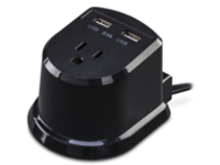 DUAL POWER STATION 2-2.1A USBPORTS 1 OUTLET NEMA 5-15R 5FT CORD