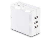 2OUT SURGE PROTECTOR 500J 120VWALL TAP 3 USB 4.2A $50K CEG