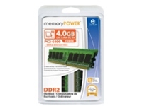 Centon memoryPOWER - DDR2 - kit - 4 GB: 2 x 2 GB - DIMM 240-pin - 800 MHz / PC2-6400 - unbuffered