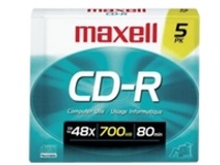 Maxell - 5 x CD-R - 700 MB (80min) 48x