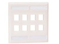 Panduit NetKey Flush Mount Screw-On Faceplates with Labeling