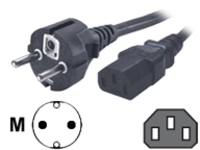 2M SHUK O TO C13 MAINS CABLE EUROPEAN