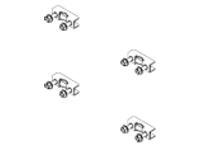 Chief TPK3 - Mounting component (clamp) (pack of 4)