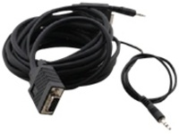 Kramer - VGA cable - HD-15 (VGA), stereo mini jack (M) to HD-15 (VGA), stereo mini jack (M)