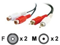 C2G Value Series 6ft Value Series RCA Stereo Audio Extension Cable