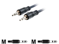 C2G 15ft 3.5mm Stereo Audio Cable with Low Profile Connectors M/M