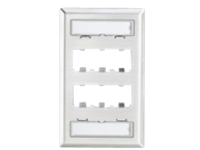 Panduit MINI-COM Stainless Steel Faceplate