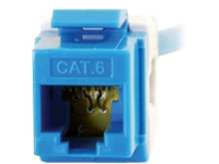 C2G 180 Degree Cat6 RJ45 UTP Keystone Jack