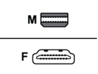 PNY - Adapter - Mini DisplayPort male to HDMI female