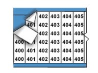 Brady Wire Marker Card Consecutive Numbers 400-424