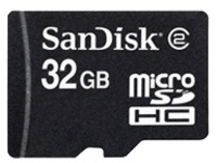 SanDisk - Flash memory card ( microSDHC to SD adapter included )