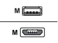 Zebra - USB cable - USB (M) to Micro-USB Type B (M)
