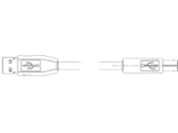 Zebra - USB cable - USB (M) to USB Type B (M)