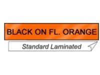 Brother TZeB41 - Black on fluorescent orange