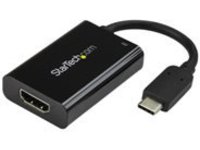 StarTech.com USB C to HDMI 2.0 Adapter with Power Delivery, 4K 60Hz USB Type-C to HDMI Display/Monitor Video Converter, 60W PD Pass-Through Charging Port, Thunderbolt 3 Compatible, Black