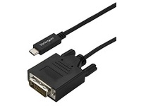 StarTech.com 10ft (3m) USB C to DVI Cable, 1080p (Single Link) USB Type-C (DP Alt Mode HBR2) to DVI-Digital Video Adapter Cable, Thunderbolt 3 Compatible, Laptop to DVI Monitor/Display
