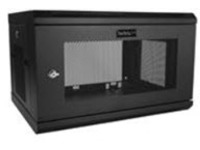 StarTech.com 2 Post 6U 19&quot; Wall Mount Network Cabinet, 15&quot; Deep Locking IT Switch Depth Enclosure, Vented Computer/Electronics Equipment Data Rack with Shelf &amp; Hook &amp; Loop Tape /Assembled